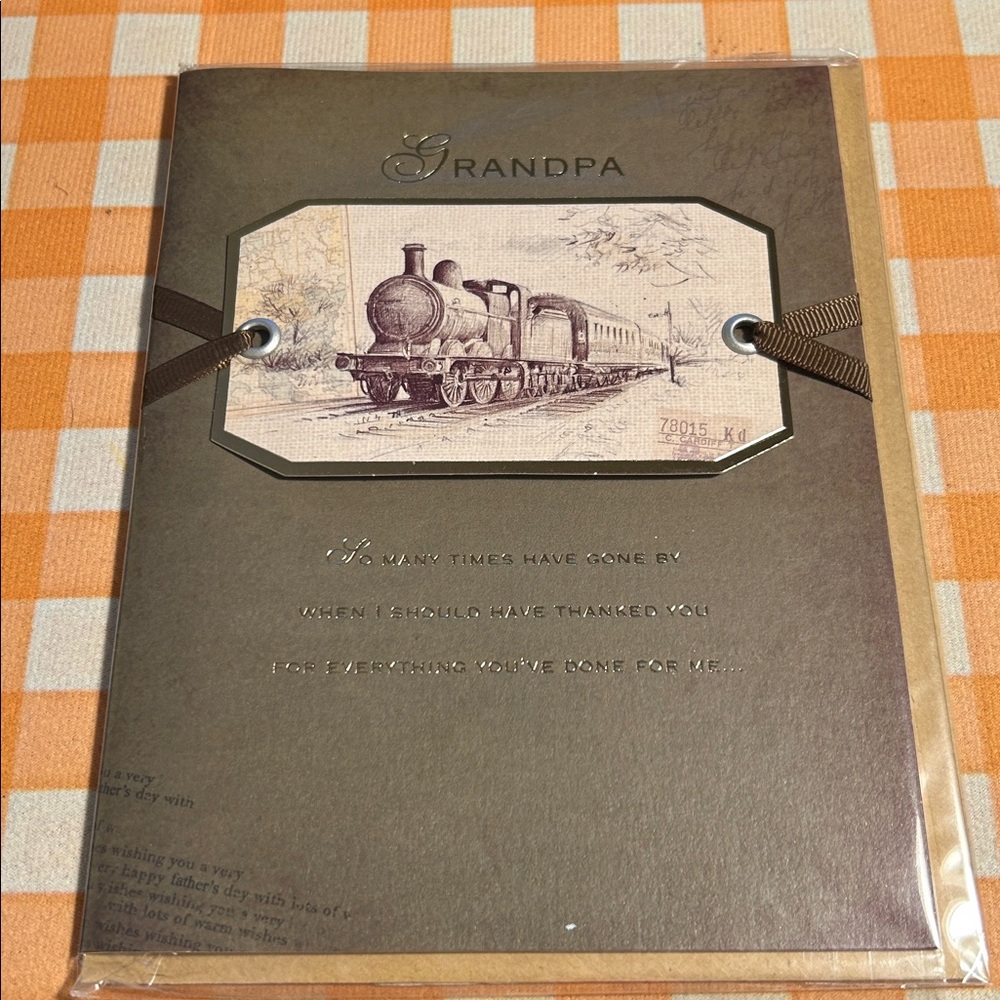 “Grandpa” Train Theme Father's Day Papyrus card